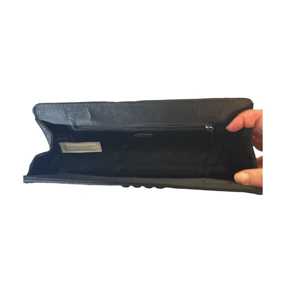 Ann Taylor Black Mesh Studded Clutch Evening Bag NWOT - Picture 7 of 7